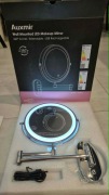 Lustro ścienne LED 20cm z powiększeniem 20x, obrotowe,  duży zasięg, 