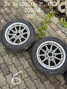 5x120 16 felgi aluminiowe z oponami BMW