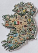 Magnes na lodówkę Irlandia mapka Dublin Zielona Wyspa (47)