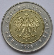 Polska 5 złotych 1996 - gt