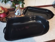 Stara duża gęsiarka emaliowana, lata 50 XX wieku. 