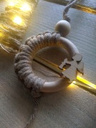 Ozdoba świąteczna w stylu Boho, eko bombka 051