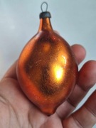 Bombka PRL stara kształtka na choinke 