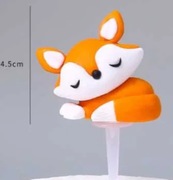 Topper piki zoo lis lisek dekoracja na tort toper