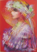 ANIOŁ ŚWIATŁA * 50x35 pastel * MIKOŁAJ KONCZALSKI