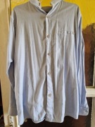 Koszula męska błękitna – stójka – idealna na 170 cm – stan idealny