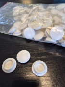 Zaślepka otworu okrągła zatyczka 15,5-16mm 10szt- 100 szt biały