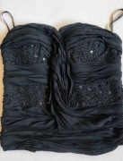 Elegancki czarny gorset Morgan