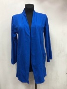 Niebieska marynarka biust 110-120 narzutka