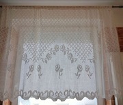 FIRANKA koronkowa, hand made, VINTAGE, 170/100