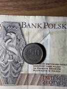 Moneta 50 groszy 1990 rok