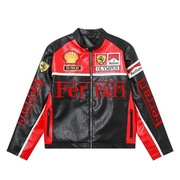 Kurtka Skórzana Ferrari Vintage Motocyklowa 