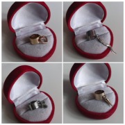 Zestaw nausznic nausznica kolor złoty nausznica kolor srebrny 