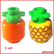 LEGO 3626cpb1018 + 33291 ANANAS żółty 3626 + 33291 DYNIA jedzenie - 1 szt