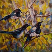 Plotki 60x60 cm Akryl na płótnie 