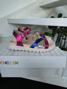 Nowe sandały dziewczęce geox skorzane geox 27