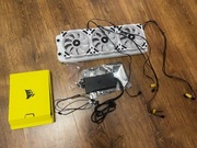 HW LABS NEMESIS GTS 360 biała + wentylatory corsair + commander