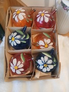 Stare szklane bombki choinkowe z okresu PRL 