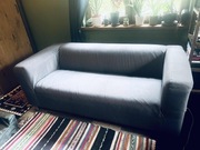 Klippan sofa 2-osobowa + pokrycie  Vissle szary