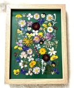 Obraz suszone kwiaty w ramce