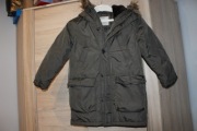 zimowa kurtka Zara khaki zielona r 122