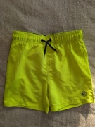 Żółte neonowe krótkie spodenki szorty kąpielówki Nutmeg 128 134 jak nowe