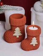 SKARPETA WEŁNIANA Świąteczna forma silikonowa 8.5*7.5 do Gipsu Żywic 