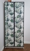 Regał szafa IKEA Billy biała-80x40x202cm.witryna, HÖGBO czarne,motyw liście