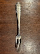 Stary posrebrzany widelec