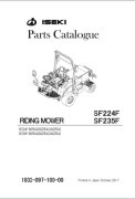 Katalog części ciągnika Iseki SF 224 F, SF 235 F