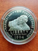 Dolar USA, Kobiety w armii, Srebro.