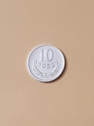 10 Groszy  Aluminium . Moneta obiegowa z roku 1973 . Stan  - bardzo dobry .