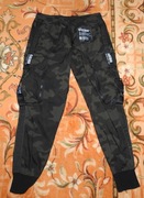 Męskie spodnie bojówki moro typu jogger Black Squad