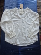 Bluzka Vero Moda M biała boho wiskoza nowa z metką