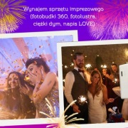 Wynajem sprzętu imprezowego (fotobudki 360, fotolustra i inne)