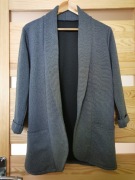 Narzutka sweter kardigan marynarka prążki M L