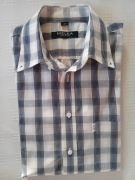 Koszula męska z  bawełny z krótkim rękawem .