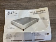 Opaska biała na dwóch gumkach na łóżko małżeńskie biała nowa