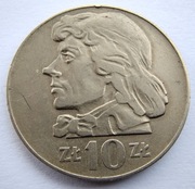 10 zł złotych TADEUSZ KOŚCIUSZKO 1970 rok - obiegowa