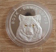 Wilk 20 rubli Białoruś 2007 srebro 1oz