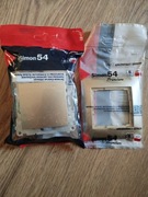 Włącznik pojedynczy z ramką Złoty - Kontakt Simon 54