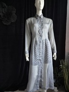 IVAN GRUNDAHL szary PŁASZCZ STALOWY KOLOR MGIEŁKA 