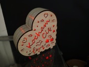 Świecące serce LED Bluetooth. Walentynki 