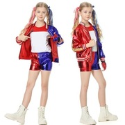 PRZEBRANIE STRÓJ BAL KOSTIUMOWY HALLOWEEN HARLEY QUINN 150CM.