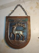 Herb miasta Piła miedź PRL