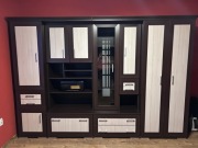 Komplet mebli do pokoju – sofa rozkładana + 2 fotele + stolik + meble