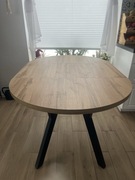 Stół owalny  blat dąb wotan