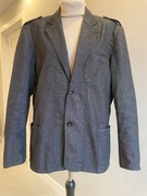 Marynarka męska Giacomo Conti z wełną smart casual pagony 