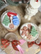 Zapachowa świąteczna świeca sojowa w krysztale 230 g świąteczne ciasteczka