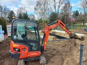 Usługi minikoparką, prace ziemne, przyłącza